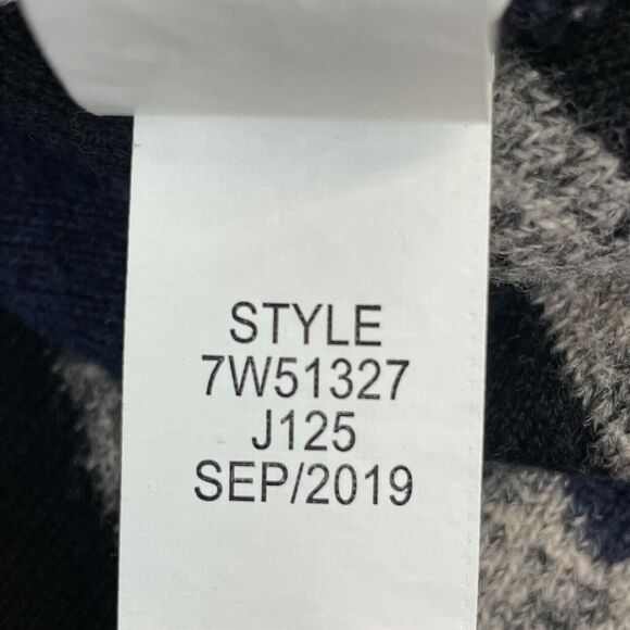 Lucky Brand Intarsia Aztec Geometric Print Waterfall Cardigan XS - Picture 11 of 12